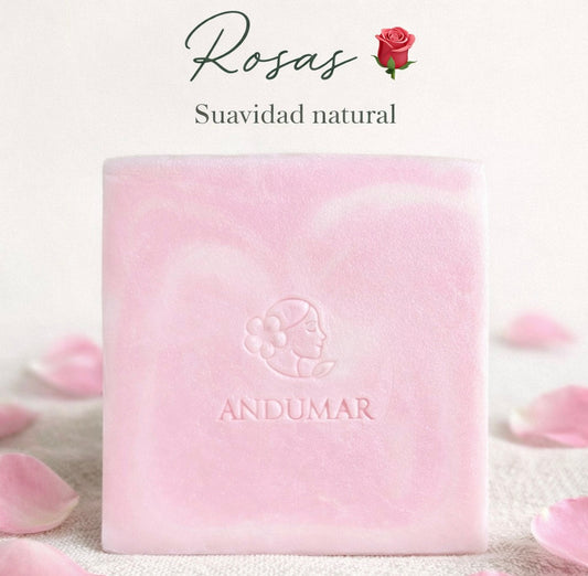 Jabón Artesanal de Glicerina Vegetal: Rosas & Patchouli (Ultra-Hidratante)